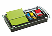 Post-it® Notes and Flag Dispenser, 1 Dispenser, 1 Pad, 90 Sheets/Pad, 2 Flag Dispensers, 50 Flags/Dispenser, Clean Removal, Black 1 thumbnail image