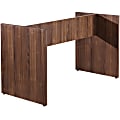 Lorell® Laminate Conference 2-Leg Table Base, 29”H x 72”W x 36”D, Walnut 1 thumbnail image