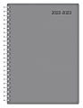 Office Depot® Brand Weekly/Monthly Academic Planner, 5" x 8", 30% Recycled, Gray, July 2022 to June 2023
