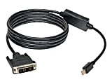 Eaton Tripp Lite Series Mini DisplayPort 1.2 to DVI Adapter Cable (M/M), 1080p, 6 ft. (1.8 m) - Display cable - single link - Mini DisplayPort (M) to DVI-D (M) - 6 ft - thumbscrews - black 1 thumbnail image