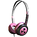 EarPollution Toxix Headphone - Wired - 15 Hz-20 kHz - Over-the-head - Binaural - Ear-cup - 47.24 Cable - Pink