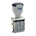 QWIKMARK Heavy Duty Rubber Date Stamps - Date Stamp - 4 Bands - Gray - Steel Frame - 1 Each 1 thumbnail image