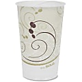 Solo Cup Symphony Cold Paper Cups - 50 / Pack - White, Brown, Green - Paper - Cold Drink, Milk Shake, Smoothie