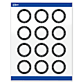 Avery® Print-To-The-Edge Labels & Sure Feed®, S00-D26-PRWGP10, 2" Round, Glossy White, Preprinted Black & White Polka Dots Design, Pack Of 120 1 thumbnail image