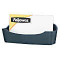 Fellowes® Partitions Additions™ 93% Recycled Business Card Holder/Small Tray, Dark Graphite