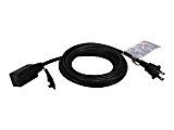 QVS 3-Outlet 2-Prong 15ft Power Extension Cord - 3x AC Power - 15 ft Cord - 13 A Current - 125 V AC Voltage - PC2PX15 1 thumbnail image