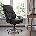 Flash Furniture HERCULES Series 24-7 Intensive Use Big & Tall Ergonomic LeatherSoft High-Back Office Chair With Lumbar Knob And Headrest, Black 1 thumbnail image