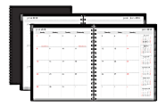 Office Depot® Brand 18-Month Weekly/Monthly Academic Planner, 6 3/4" x 8 3/4", 30% Recycled, Black, July 2018 to December 2019 1 thumbnail image