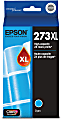 Epson® 273XL Claria® Premium Cyan High-Yield Ink Cartridge, T273XL220-S 1 thumbnail image