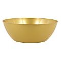 Amscan 10-Quart Plastic Bowls, 5" x 14-1/2", Gold, Set Of 3 Bowls 1 thumbnail image