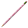Ticonderoga® Breast Cancer Awareness Pencils, #2 Soft Lead, Pink, Pack Of 12