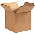 Partners Brand Multi-Depth Corrugated Boxes, 4" x 4" x 4", Kraft, Pack Of 25 1 thumbnail image