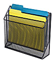 Office Depot® Brand Mesh 3-Tier Desk Organizer, Black 1 thumbnail image