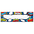 Teacher Created Resources Flat Name Plates, 3 1/2" x 11 1/2", Superhero, 36 Plates Per Pack, Case Of 5 Packs 1 thumbnail image