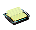 Post-it Note Dispensers, 4 in x 4 in, 1 Dispenser, 1 Pad, 90 Sheets/Pad, Clean Removal, Canary Yellow, Lined 1 thumbnail image