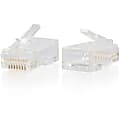 C2G RJ45 Cat6 Modular Plug - 100 Pack - 1 x RJ-45 Network Male - Clear