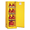 Justrite Yellow Slimline Safety Cabinets, Self Closing Cabinet, 22 Gallon 1 thumbnail image
