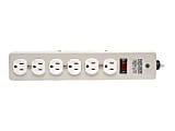 Tripp Lite Waber Surge Protector Strip 6 outlet 6' Cord 2100 Joules - Surge protector - 15 A - AC 120 V - 1.8 kW - output connectors: 6 - gray 1 thumbnail image