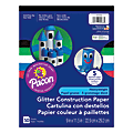 Pacon® Glitter Construction Paper Pad, 9" x 11 1/2", Assorted Colors, Pad Of 50 Sheets 1 thumbnail image