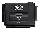 Tripp Lite USB 3.0 SuperSpeed to Serial ATA SATA and IDE Adapter for 2.5in and 3.5 inch Hard Drives - Storage controller - SATA 6Gb/s - USB 3.0 - black - for P/N: U360-004-R, U360-412