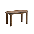 Linon Troy Adirondack Indoor/Outdoor Coffee Table, 18-1/8"H x 18-1/8"W x 35-1/4"D, Teak