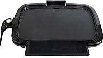 Nostalgia Electrics HomeCraft Non-Stick Griddle With Warming Drawer, Black 1 thumbnail image