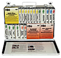 36 Unit Steel First Aid Kits, Weatherproof Steel, Wall Mount