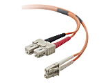Belkin - Patch cable - LC/PC multi-mode (M) to SC/PC multi-mode (M) - 3 m - fiber optic - 62.5 / 125 micron - orange