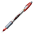 BIC® Z4™+ Liquid Ink Rollerball Pens, 0.5 mm, Extra Fine Point, Silver Barrel, Red Ink, Pack Of 12 1 thumbnail image