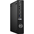Dell OptiPlex 7000 7090 Desktop Computer - Intel Core i7 i7-10700T Octa-core 2 GHz - 16 GB RAM- 512 GB M.2 PCI Express NVMe 3.0 x4 SSD - Micro PC - Black - Windows 10 Pro 64-bit - Intel UHD Graphics 630 1 thumbnail image