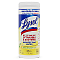 Lysol® Disinfecting Wipes, Lemon & Lime Blossom Scent, Tub Of 35