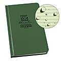 Rite in the Rain Hardcover Notebook, 4 3/4" x 7 1/2", Universal Rule, 160 Pages (80 Sheets), Green