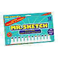 Sanford® Mr. Sketch® Unscented Markers, Assorted Colors, Pack Of 12