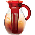 Primula The Big Iced Tea Pitcher, 1 Gallon, Clear/Red