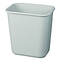 Rubbermaid® Durable Rectangular Plastic Wastebasket, 7 Gallons, 15"H x 14-1/4"W x 10-1/4"D, Gray