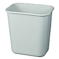 Rubbermaid® Durable Rectangular Plastic Wastebasket, 7 Gallons, 15"H x 14-1/4"W x 10-1/4"D, Gray 1 thumbnail image