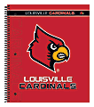 Markings by C.R. Gibson® Notebook, 9 1/8" x 11", 3 Subject, College Ruled, 300 Pages (150 Sheets), Louisville Cardinals