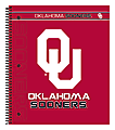 Markings by C.R. Gibson® Notebook, 9 1/8" x 11", 3 Subject, College Ruled, 300 Pages (150 Sheets), Oklahoma Sooners