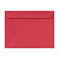 LUX Booklet 9" x 12" Envelopes, Peel & Press Closure, Holiday Red, Pack Of 1,000