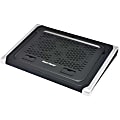 Gear Head Neoprene Laptop Cooling Wedge w/ Built-in Stand - 2 Fan(s) - 164.6 gal/min - Neoprene - Black