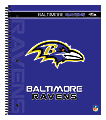 Markings by C.R. Gibson® Notebook, 9 1/8" x 11", 3 Subject, College Ruled, 300 Pages (150 Sheets), Baltimore Ravens