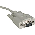 C2G 15ft DB25 Male to DB9 Female Null Modem Cable - DB-25 Male - DB-9 Female - 15ft - Beige