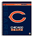 Markings by C.R. Gibson® Notebook, 9 1/8" x 11", 3 Subject, College Ruled, 300 Pages (150 Sheets), Chicago Bears