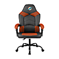 Imperial Adjustable Oversized Vinyl High-Back Office Task Chair, NFL Miami Dolphins, Black/Orange