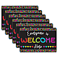 Ashley Smart Poly Computer Mouse Pad, 8" x 10", Everyone is Welcome Here Hearts, Pack Of 6 Mouse Pads