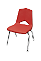 Marco Group™ MG1100 Series Stacking Chairs, 14-Inch, Red/Chrome, Pack Of 6