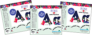 Barker Creek Letter Pop-Outs, 4", Petals, Set Of 765 Pop-Outs