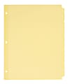 Avery® Plain Tab Write & Erase Dividers, 5 Tabs, Buff, 36 Sets