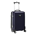 Denco Sports Luggage NCAA ABS Plastic Rolling Domestic Carry-On Spinner, 20" x 13 1/2" x 9", Maine Navybears, Navy