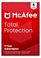McAfee® Total Protection Antivirus & Internet Security Software, For 5 Devices, 1-Year Subscription with Auto-Renewal, For Windows, macOS, iOS, Android, ChromeOS, Product Key, MTP41EOD5RAAM 1 thumbnail image
